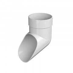 Слив водосточной трубы ПВХ, Белый Оптима Технониколь 054394