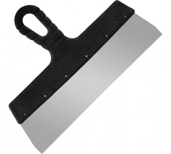 Шпатель фасадный 300мм нержавеющая сталь 0,4мм, прямой, Мастер РемоКолор 12-5-300