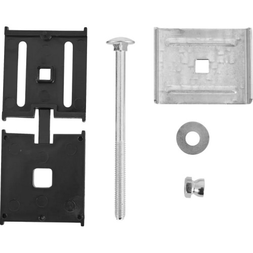 Крепление для забора (скоба и болт) М6х85мм цинк Grand Line