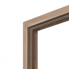 Брус коробочный экошпон 28х70х2050мм дуб Шале без притвора, телескоп Олови