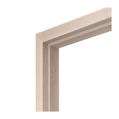 Комплект дверной коробки из экошпона М8 без порога с уплотнителем и фурнитурой 32х80 мм беленый дуб