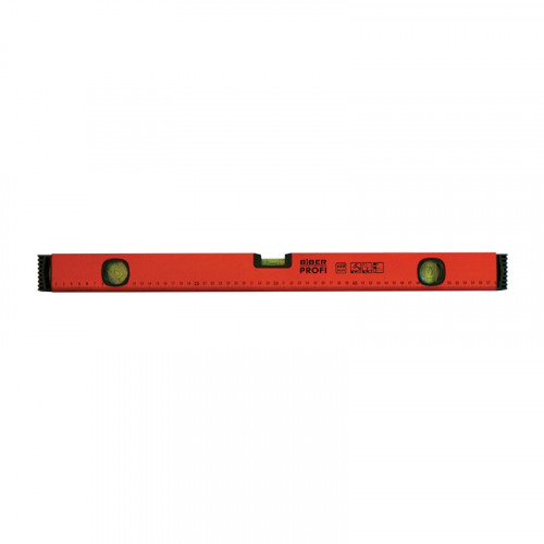 Уровень Бибер Профи алюминиевый ударопрочный 3 глазка, 60см (40342)