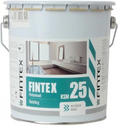 Краска Fintex КСМ 25, для стен и потолков, моющаяся, полуматовая, База А, 9л