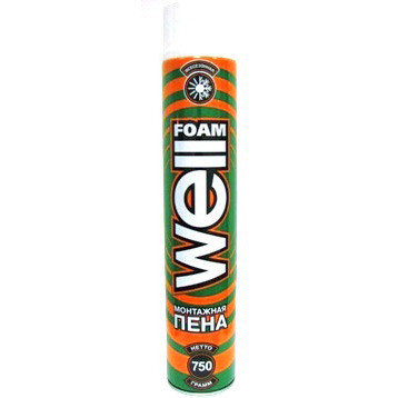 Пена монтажная Wellfoam 750 всесезонная (0,65 л)