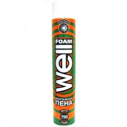 Пена монтажная Wellfoam 750 всесезонная (0,65 л)