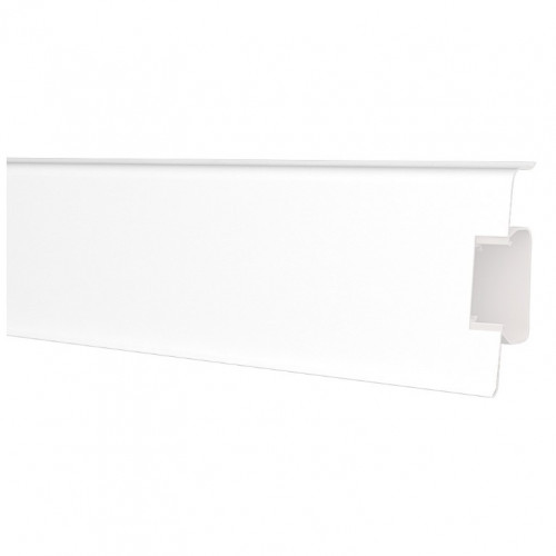 Плинтус Strong 70 (70100) с увеличенным кабель каналом 72*24мм, 2,5м Decoplast