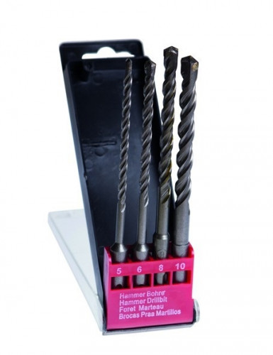 Набор буров по бетону, две режущие кромки, SDS plus, 4 предмета Hardax 36-7-204