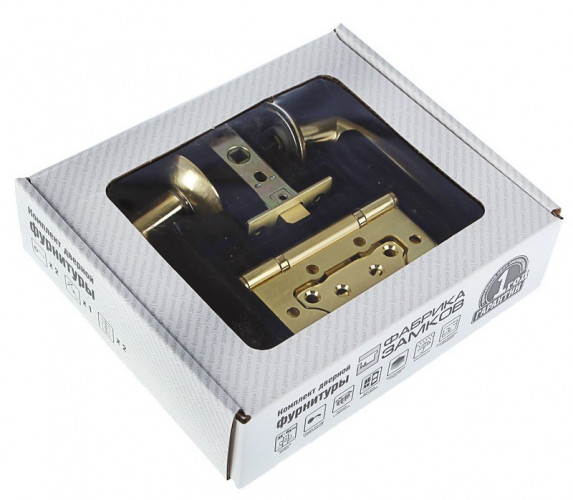 Набор дверной фурнитуры FZ 03-С 100 2Н SG Матовое золото