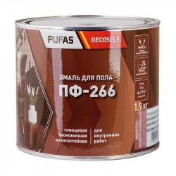 Эмаль ПФ-266 золотисто-коричневая Decoself Pufas, 1,9кг