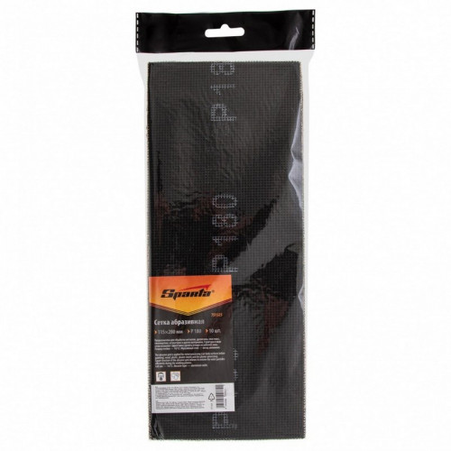 Сетка абразивная P180 115х280мм, 10шт Sparta 751325