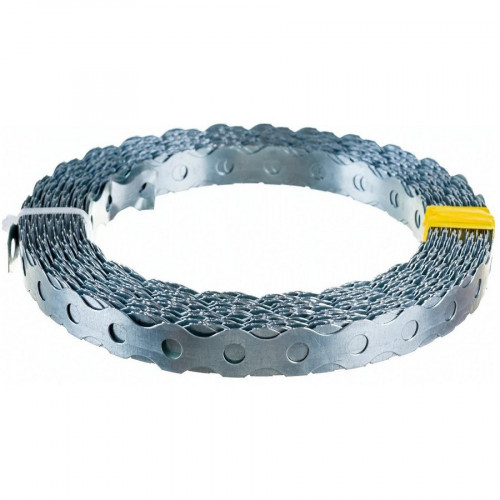 Лента монтажная перфорированная оцинкованная 17*0,55мм (25м) волна