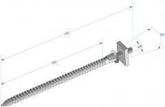 Шпилька для универсального хомута с гайкой Деке PREMIUM