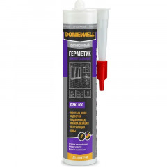 Герметик силиконовый универсальный прозрачный Donewell DSK 100, 260мл