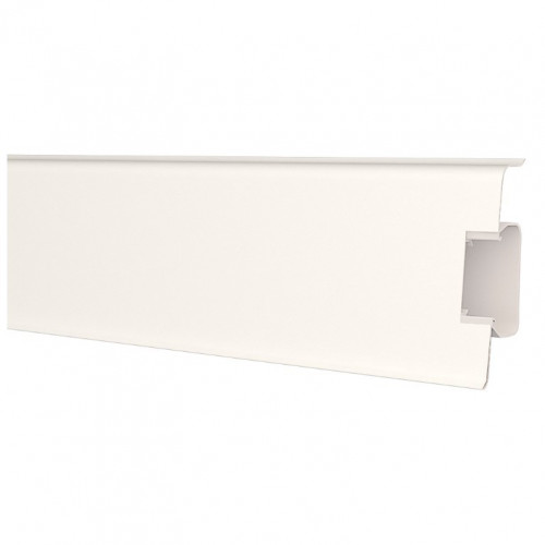 Плинтус Strong 70 (70101) с увеличенным кабель каналом 72*24мм, 2,5м Decoplast
