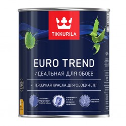 Интерьерная краска для обоев и стен Euro Trend матовая, база А Tikkurila, 0,9 л