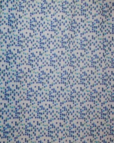 Штора для ванной комнаты 180*180см Мозайка голубая WS-800, 104023