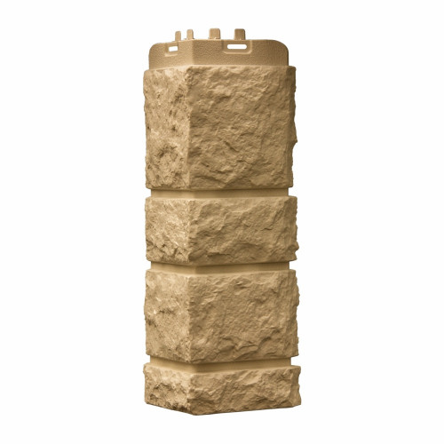 Угол наружный для панелей Камелот Classic Песочный 392х150мм, Grand Line