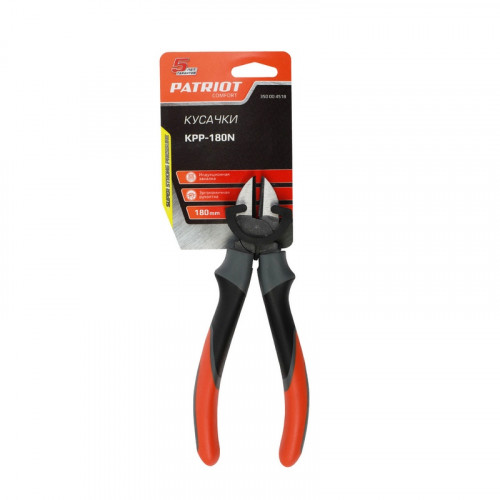 Кусачки боковые (бокорезы) 180мм, KPP-180N Patriot 350004518