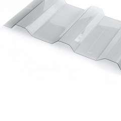 Поликарбонат трапеция МП/С-20 2000х1150х0,8мм (прозрачный) Новаттро СафПласт