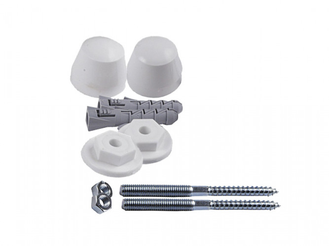 Крепление для умывальных раковин и унитаза в сборе с болтами и заглушками, L 100мм