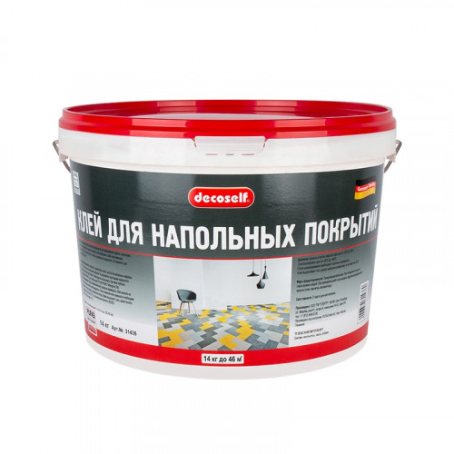 Клей для ковровых и напольных ПВХ покрытий, морозостойкий Pufas Decoself 14кг
