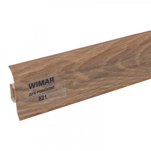 Плинтус Wimar 58, 821 Дуб робеалис 2,5м. с кабель-каналом