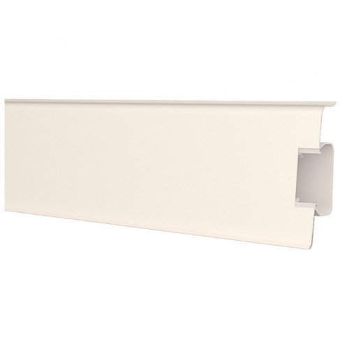 Плинтус Strong 70 (70102) с увеличенным кабель каналом 72*24мм, 2,5м Decoplast