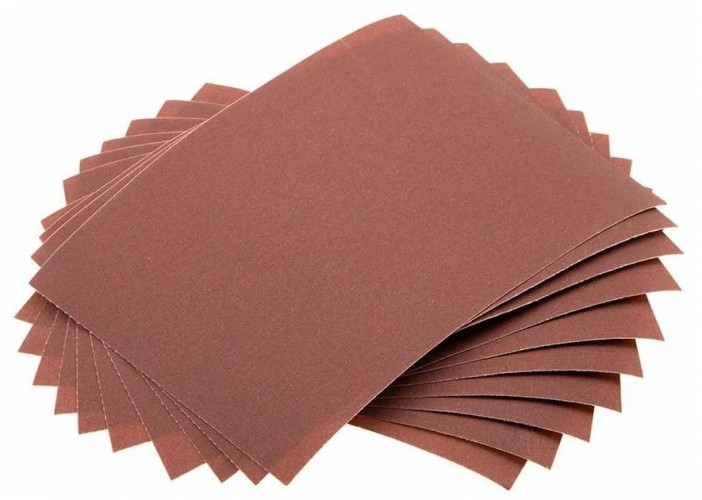 Наждачная бумага Р320, 220х270мм на бумажной основе, 10шт