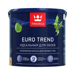 Интерьерная краска для обоев и стен Euro Trend матовая, база А Tikkurila, 2,7 л