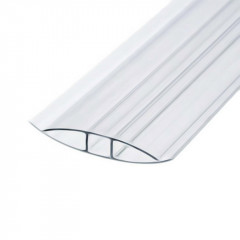 Профиль соединительный неразъемный НР 10мм прозрачный L=6м, Юг-Ойл-Пласт