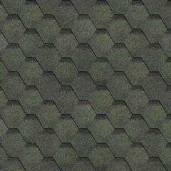 Гибкая мягкая черепица Шинглас (Shinglas) Соната, Зеленый 3м2, Технониколь