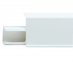 Плинтус Winart Quadro 55, 552 Белый матовый, 2,2м со съемной панелью