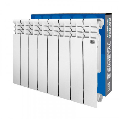 Радиатор биметаллический Bi 350*80, 8 секций, 840Вт, STI