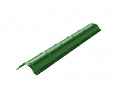 Конек металлочерепичный 0.45 2м стандарт ПЭ RAL6002 Зеленый лист