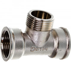 Тройник латунный 3/4" внутренняя/наружная/внутренняя СТМ CRT34M34