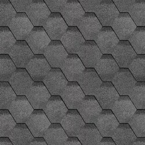 Гибкая мягкая черепица Шинглас (Shinglas) Соната, Серый 3м2, Технониколь