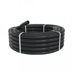 Труба гофрированная ПА Dвн=9,7 Dнар=13 черная без протяжки (бухта 50м) DKC