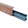 Плинтус с мягким краем и кабель-каналом BS7020 коричневый 2,2м Bonkeel Style