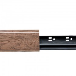 Плинтус с мягким краем и кабель-каналом BS7020 коричневый 2,2м Bonkeel Style