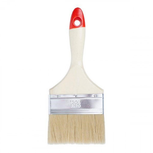 Кисть плоская 100мм (4"), натуральная светлая щетина, Эксперт T4P 0101140