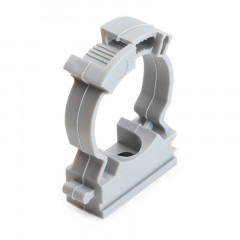 Опора для крепления труб с защелкой, серая (диаметр 16мм) 50шт.