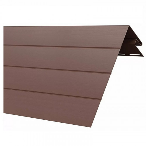J-Фаска (ветровая доска) для винилового сайдинга 3000мм, Каштан Технониколь 697211
