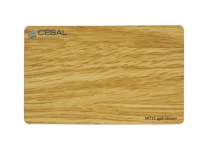 Кубообразная рейка C-дизайн 731 30*50*3000мм, Дуб селект Cesal (Альконпласт)