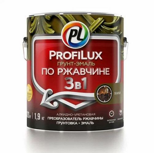 Эмаль-грунт 3в1 по ржавчине, хаки, 1,9кг Profilux