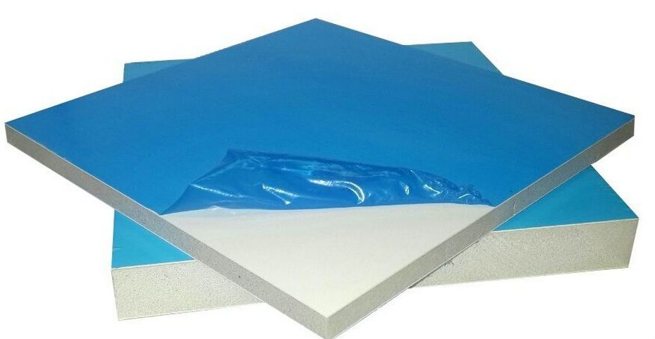 Сэндвич-панель 0.75мм 1500*3000*40мм дверная матовая Роспанель