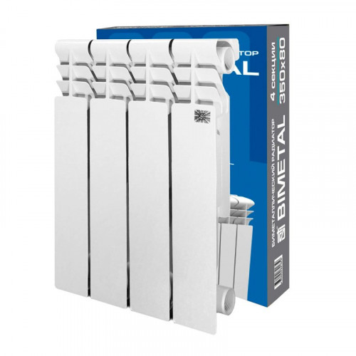 Радиатор биметаллический Bi 350*80, 4 секций, 420Вт, STI