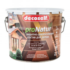 Антисептик лессирующий для дерева Палисандр Pufas ProNatur Decoself 2.7л
