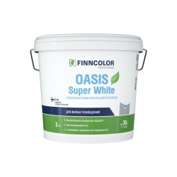 Краска для потолков Finncolor SUPER WHITE супербелая глубокоматовая, 3л