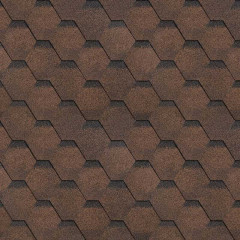 Гибкая мягкая черепица Шинглас (Shinglas) Соната, Коричневый 3м2, Технониколь