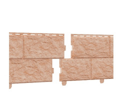 Цокольный сайдинг Стоун-хаус 225х3025мм, камень золотистый Ю-пласт